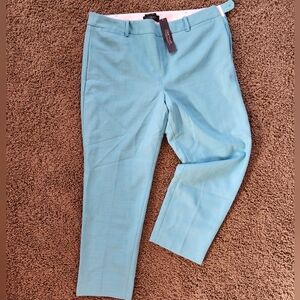 Talbots Petite Blue Dress Cropped Dress Pants
